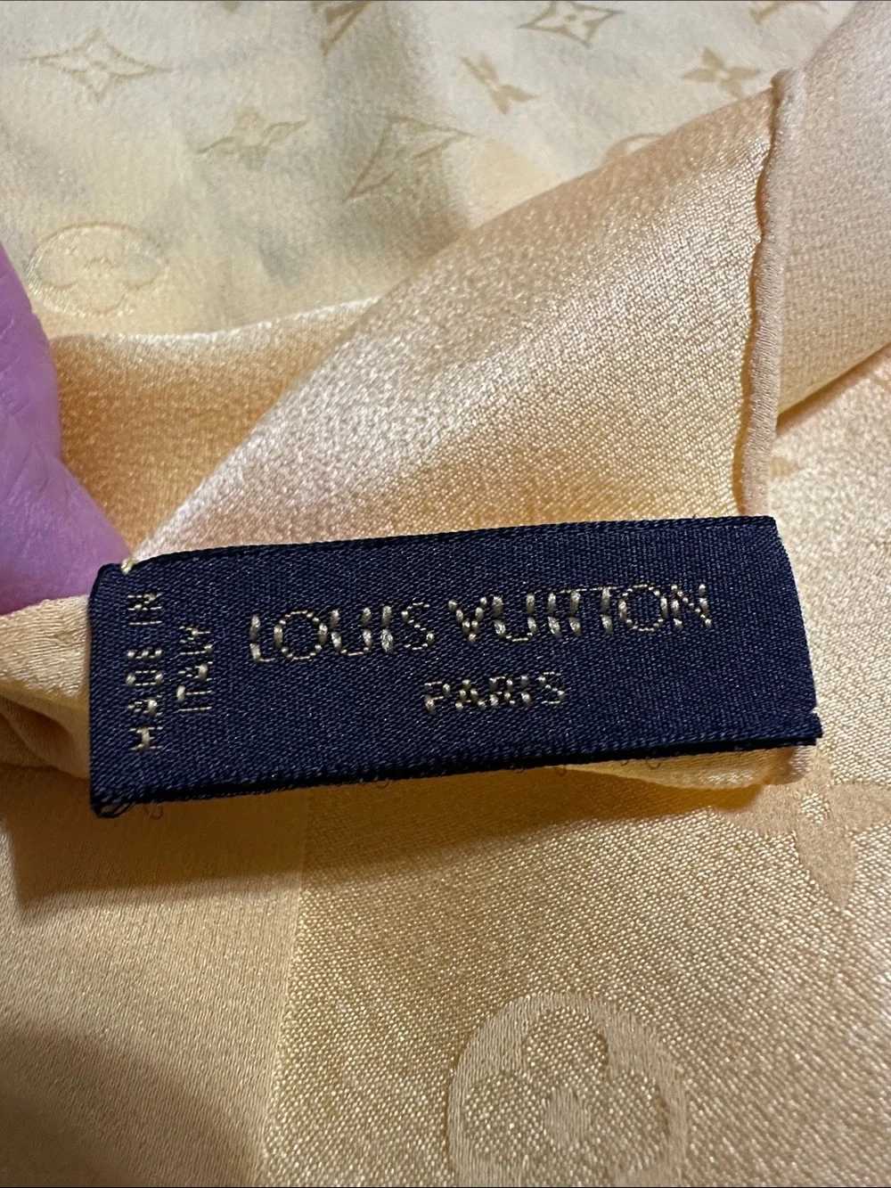 Louis Vuitton Yellow Scarf